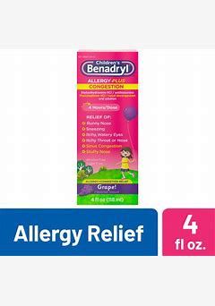 CHILDREN&#39;S BENEDRYL 4OZ