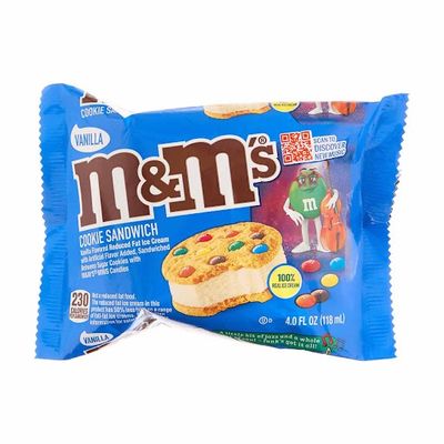 M&amp;M VANILLA COOKIE SANDWICH