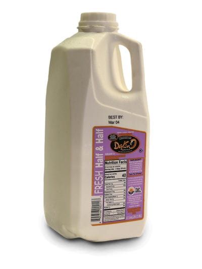 Dakin Dairy Hald &amp; Half 1/2 Gallon Grass Fed