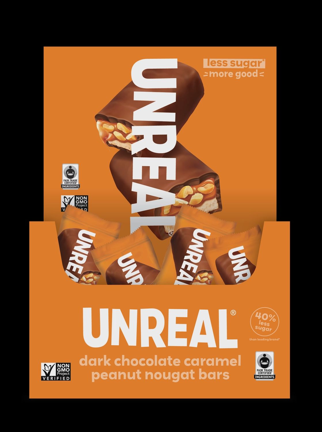 (2for$2.50) Unreal dark chocolate caramel peanut nougat bar (snickers mini)