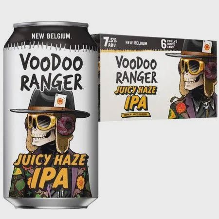 NEW BELGIUM JUICY HAZE IPA VOODOO RANGER 12 OZ