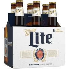 MILLER LITE 6PK BOTTLE 12 OZ