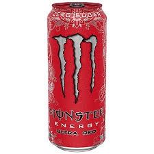 MONSTER ENERGY ULTRA RED ZERO SUGAR 16 OZ