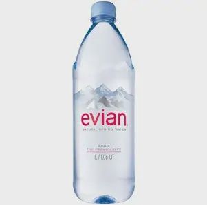 EVIAN 1L WATER BOTTLE