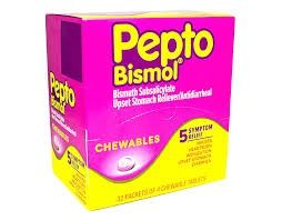 PEPTO BISMOL CHEWABLES 1 PACK 4 CHEWABLE TABLETS