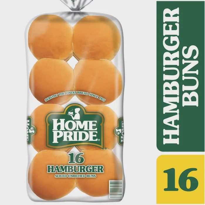 Home Pride 16Pk Hamburger Buns