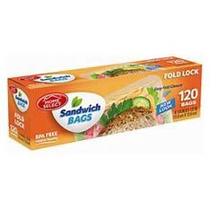 HOME SELECT SANDWICH BAGS 120PK