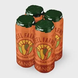 KEEL FARMS MANGO CIDER 16OZ 4PK