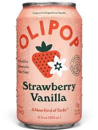 Olipop Strawberry Vanilla - 12 oz