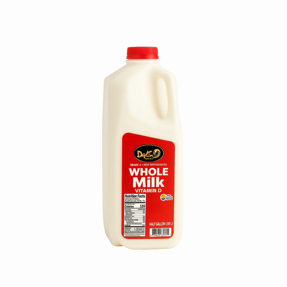 Dakin Diary Whole Milk 1/2 Gallon Grass Fed