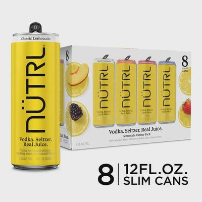 Nutrl Lemonade Variety 8 Can PK