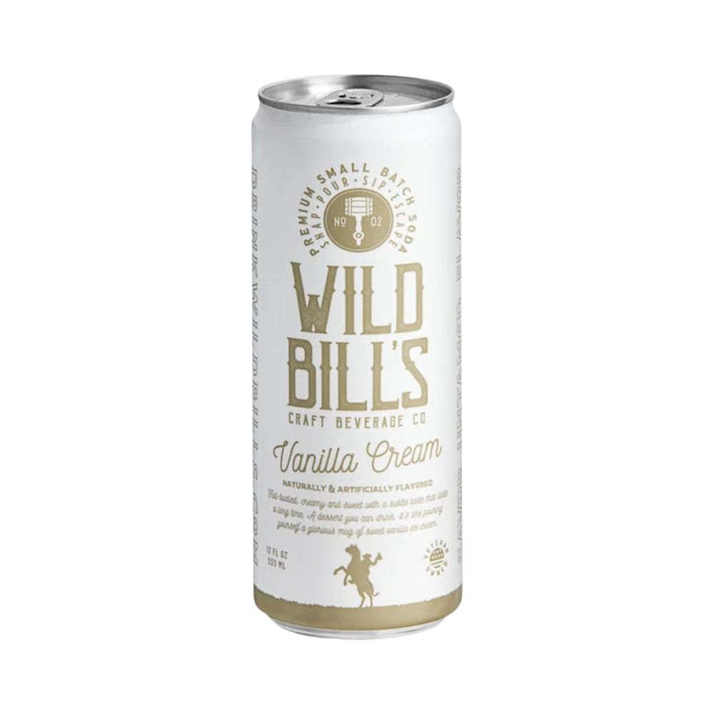 Wild Bill’s Vanilla Cream Craft Soda 12 fl oz