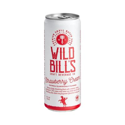 Wild Bill&#39;s Craft Strawberry Cream Soda 12 fl oz