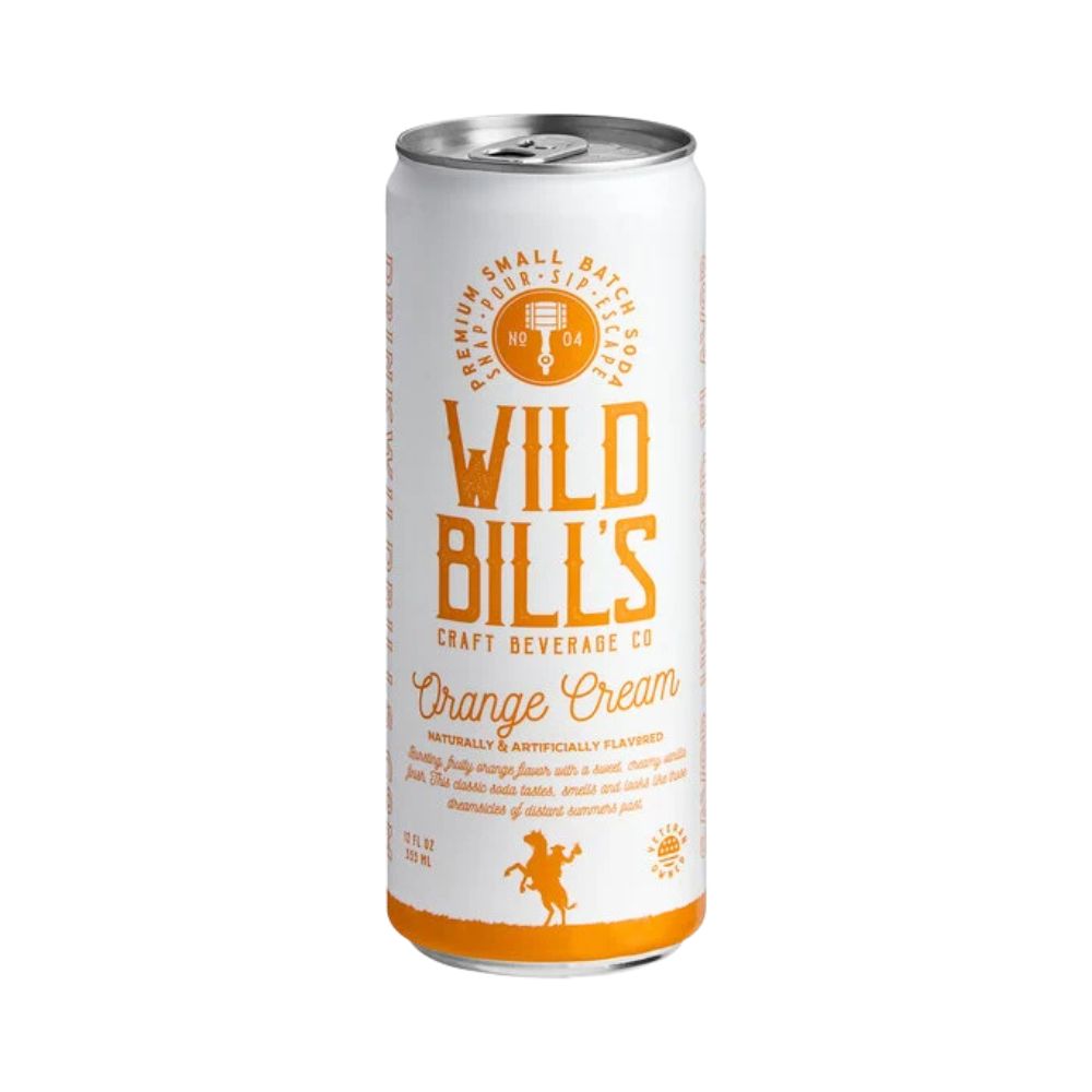 Wild Bill&#39;s Orange Cream Craft Soda 12 fl oz