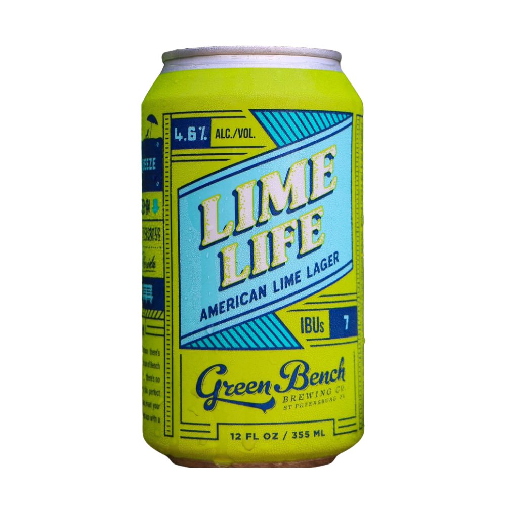 Green Bench Lime Life American Lime Lager 6PK Can