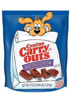 Canine Carry Outs Bacon Flavor Dog Snacks