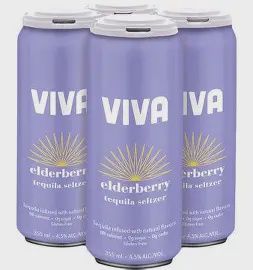 Viva Tequila Seltzer 4 PK (Elderberry)