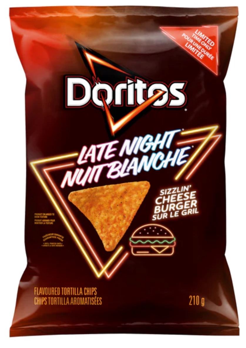 Doritos late Night Sizzlin’ Cheese Burger (Canada)