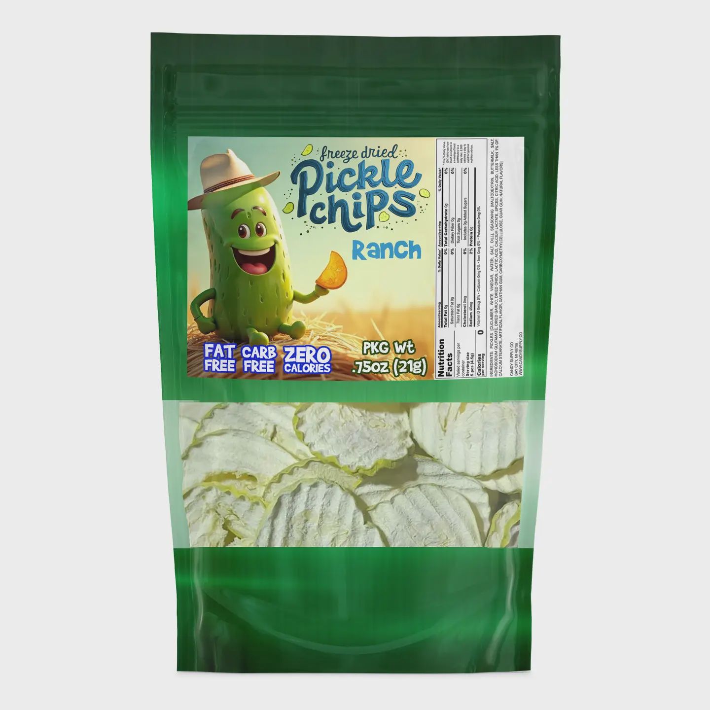 Freeze Dried Pickle Chips (Ranch)