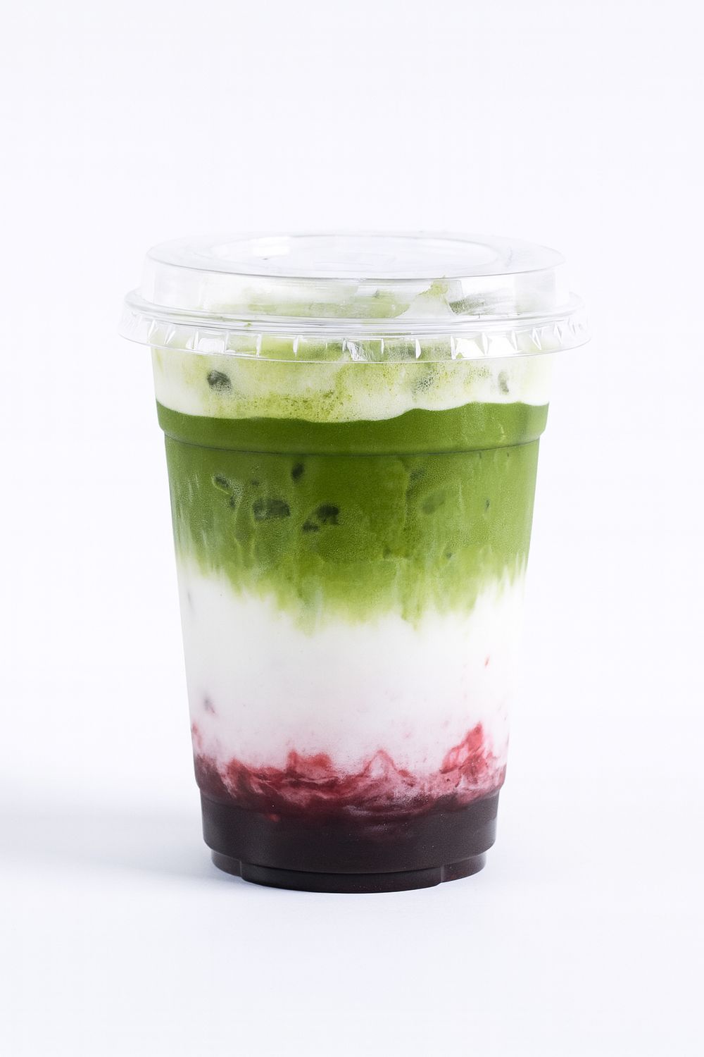 Blueberry Cream Matcha Latte