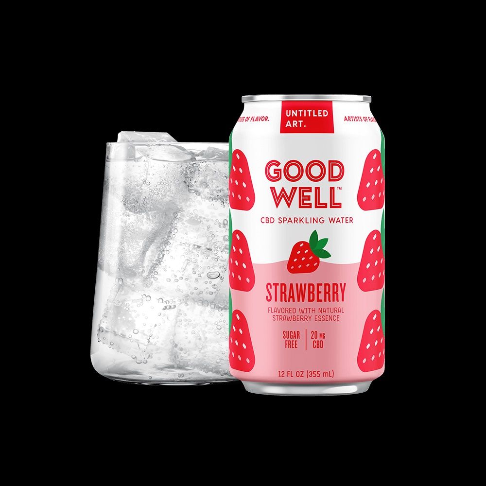 Goodwell CBD Sparkling Water Strawberry