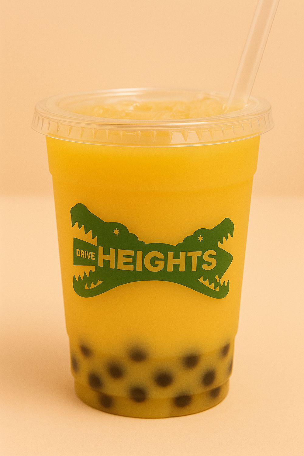 Mango Passionfruit Green Tea Boba