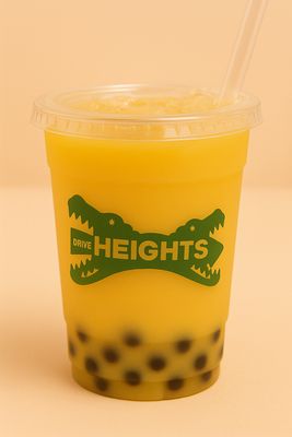 Mango Passionfruit Green Tea Boba