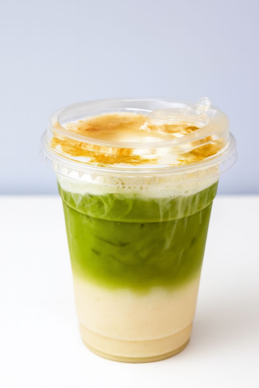 Crème Brûlée Oat Milk Matcha Latte