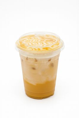 French Vanilla Cold Brew Latte W/ Caramel Cold Foam