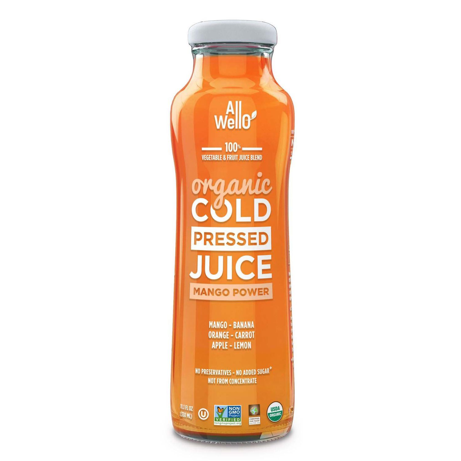 All WellOOrganic Cold Pressed Juice Mango Power