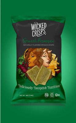 Wicked Crisps Spinach Parmesan (4OZ)