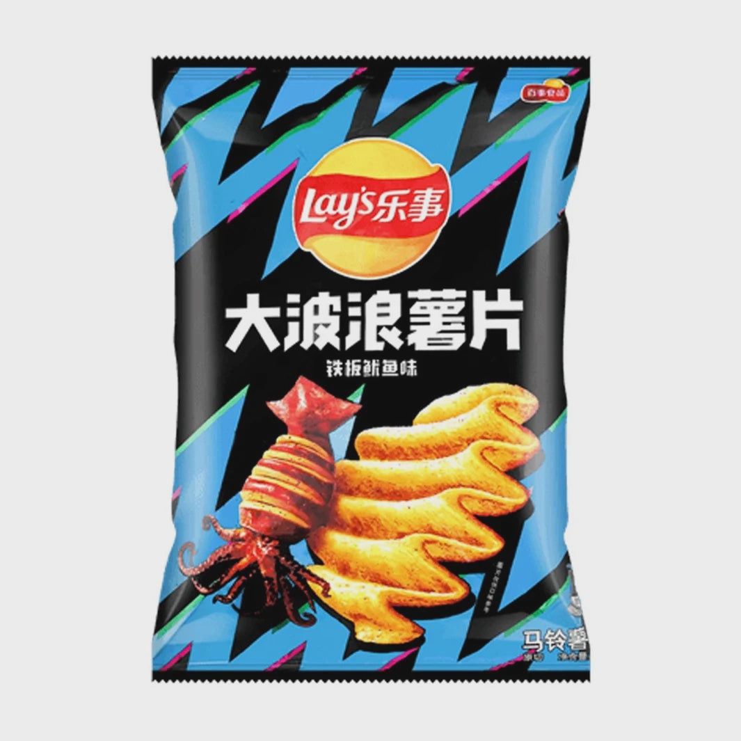 Lays Wavy Grilled Squid