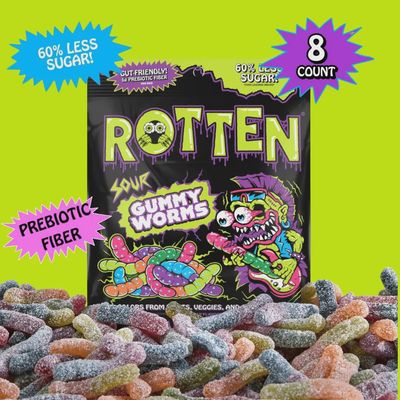 Rotten Sour Gummy Wormz
