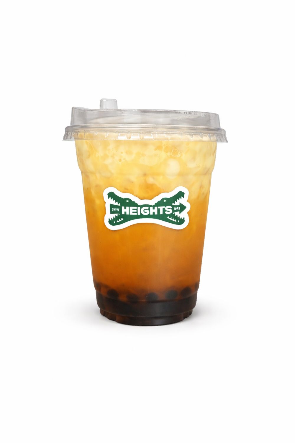 Peach Oolong Boba Tea