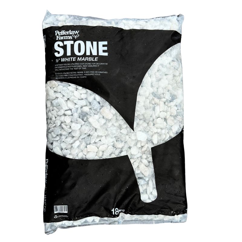 White Marble 1/2&quot; 18Kg