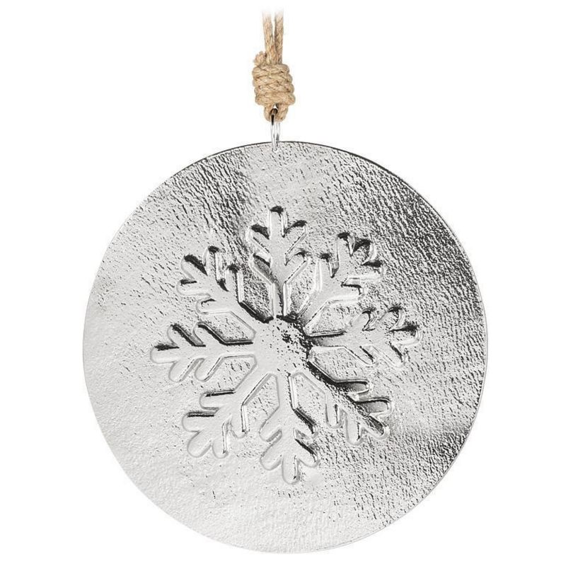 11.5&quot; Snowflake Medallion – Silver