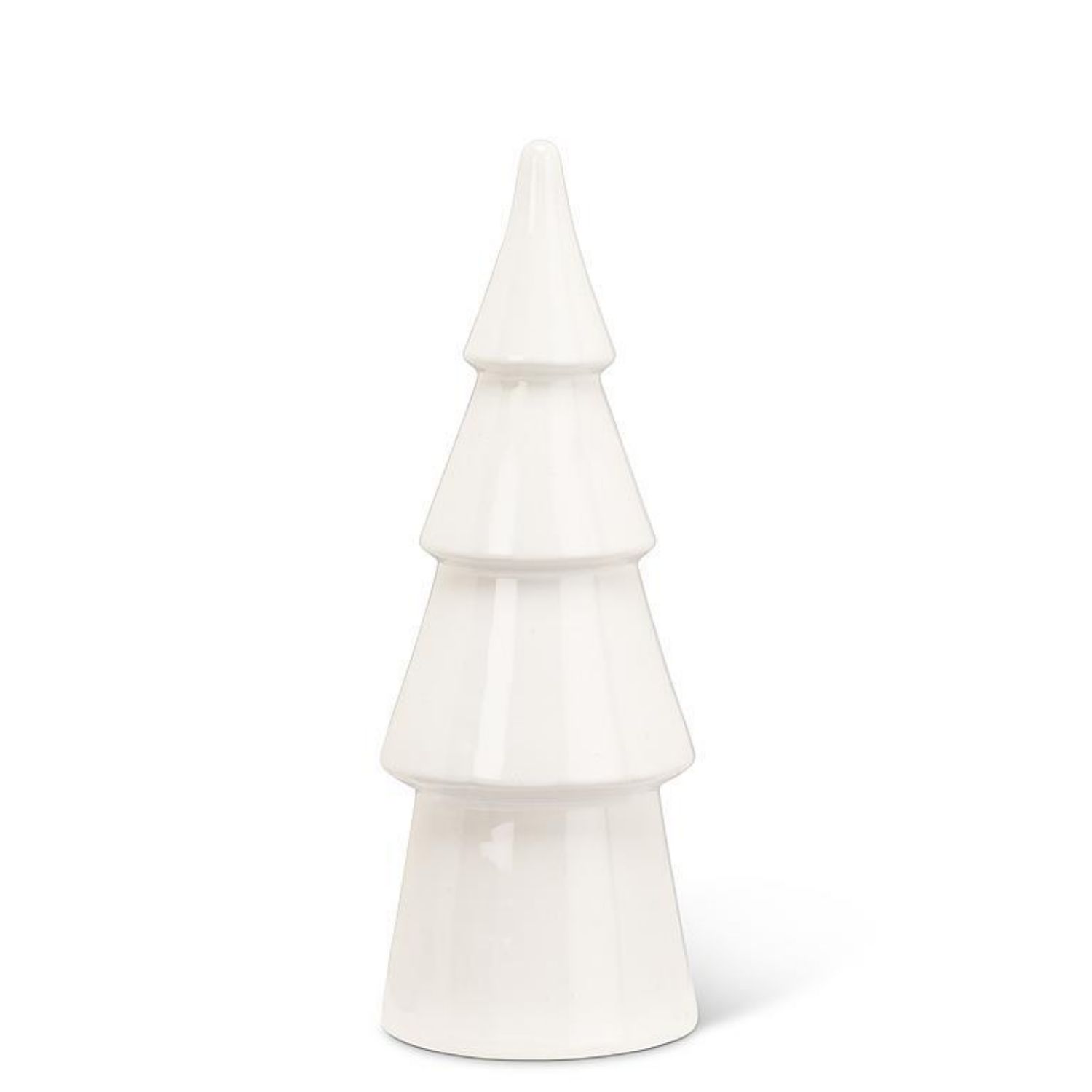 10.5&quot; White Tiered Tree