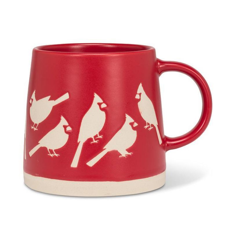 14oz Mug with Cardinals – Red