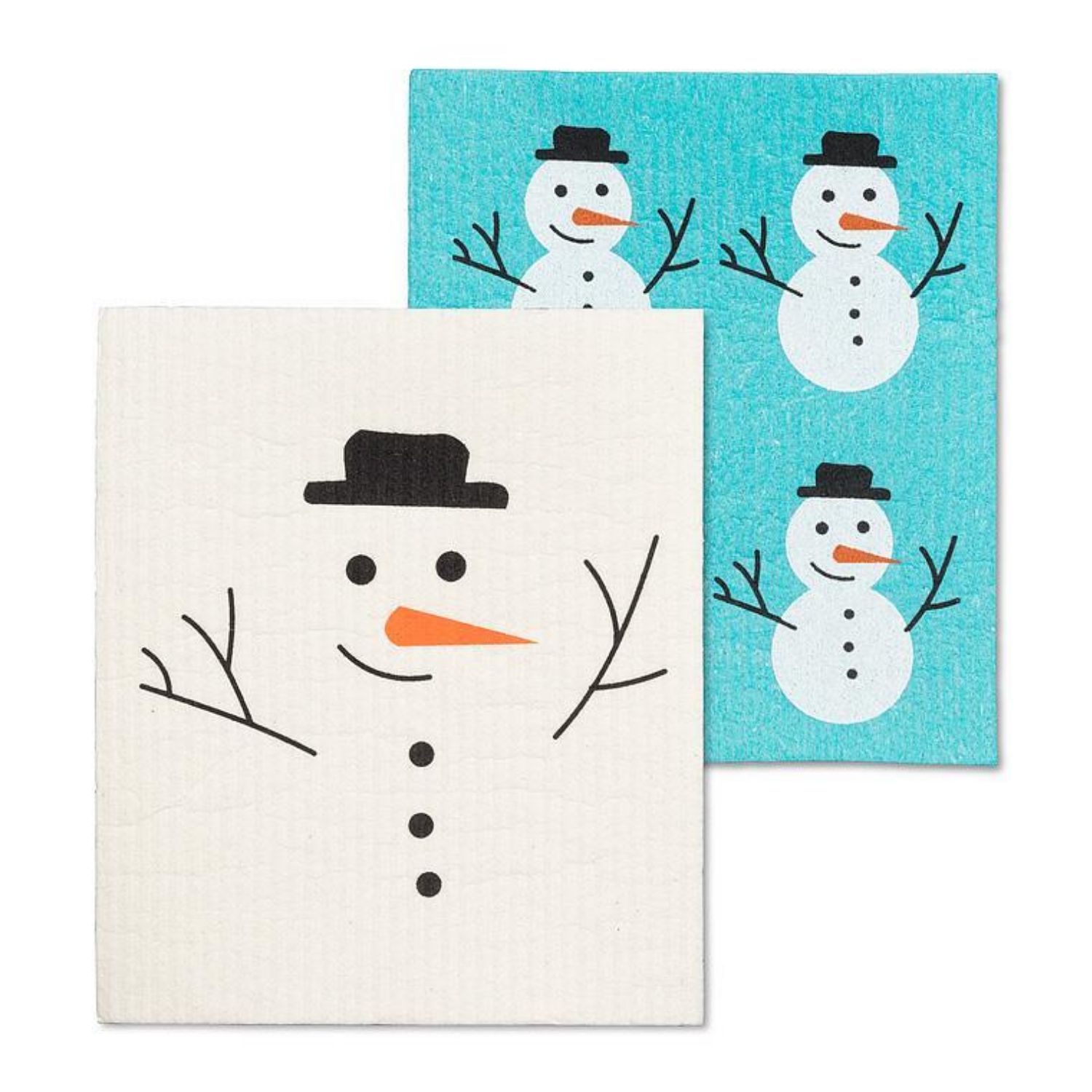 Swedish Dishcloth Set of 2 – Snowman