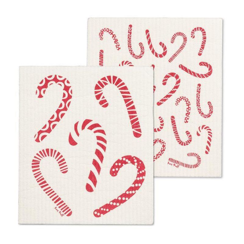 Swedish Dishcloth Set of 2 – Candy Cane