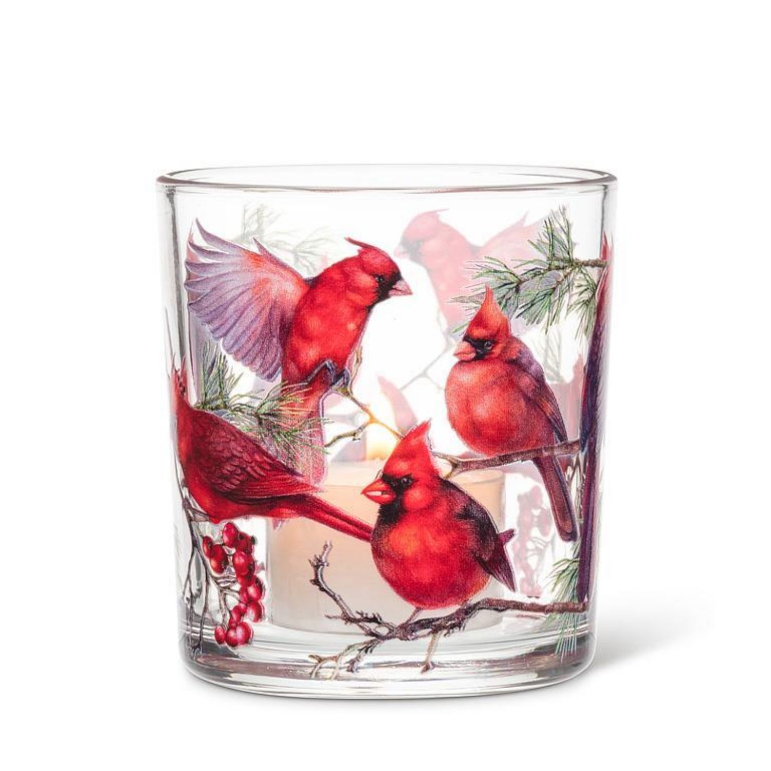3&quot; Votive with Cardinals
