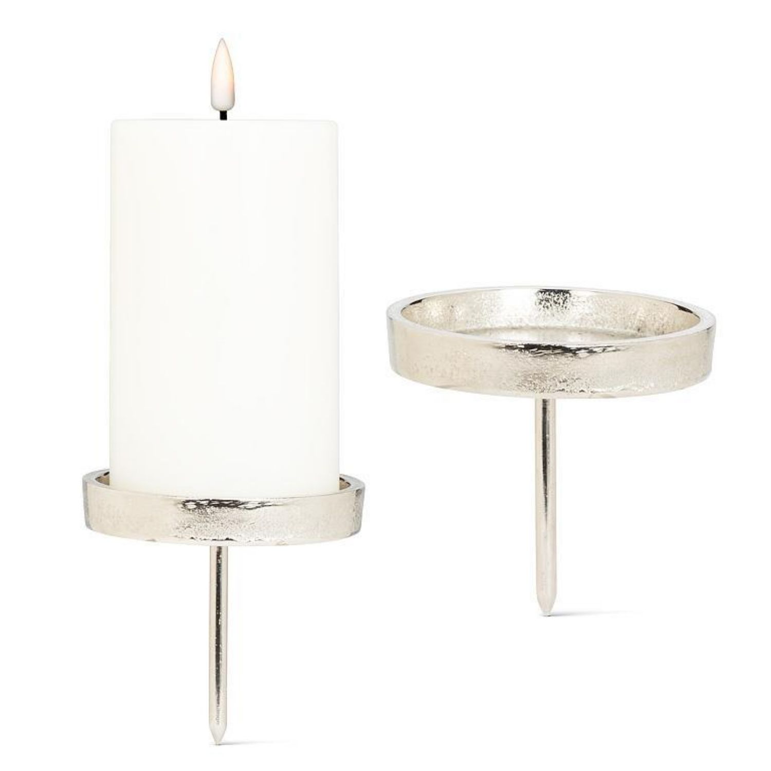 3.5&quot; Pillar Candle Holder on Stake