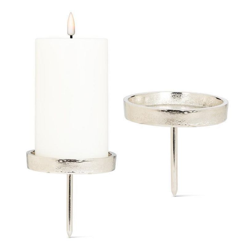 3.5&quot; Pillar Candle Holder on Stake
