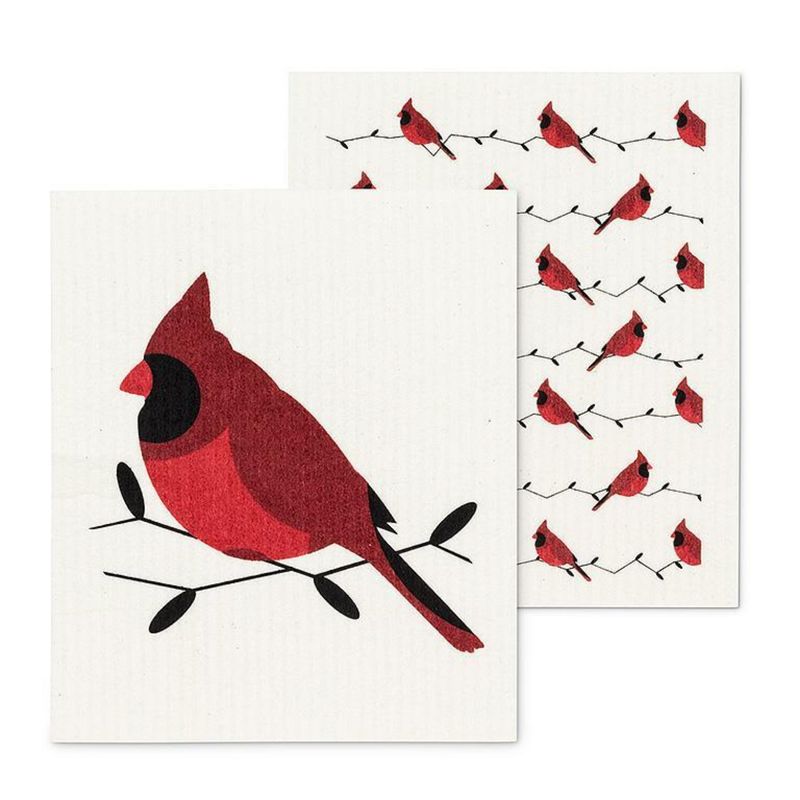 Swedish Dishcloth Set of 2 – Cardinals