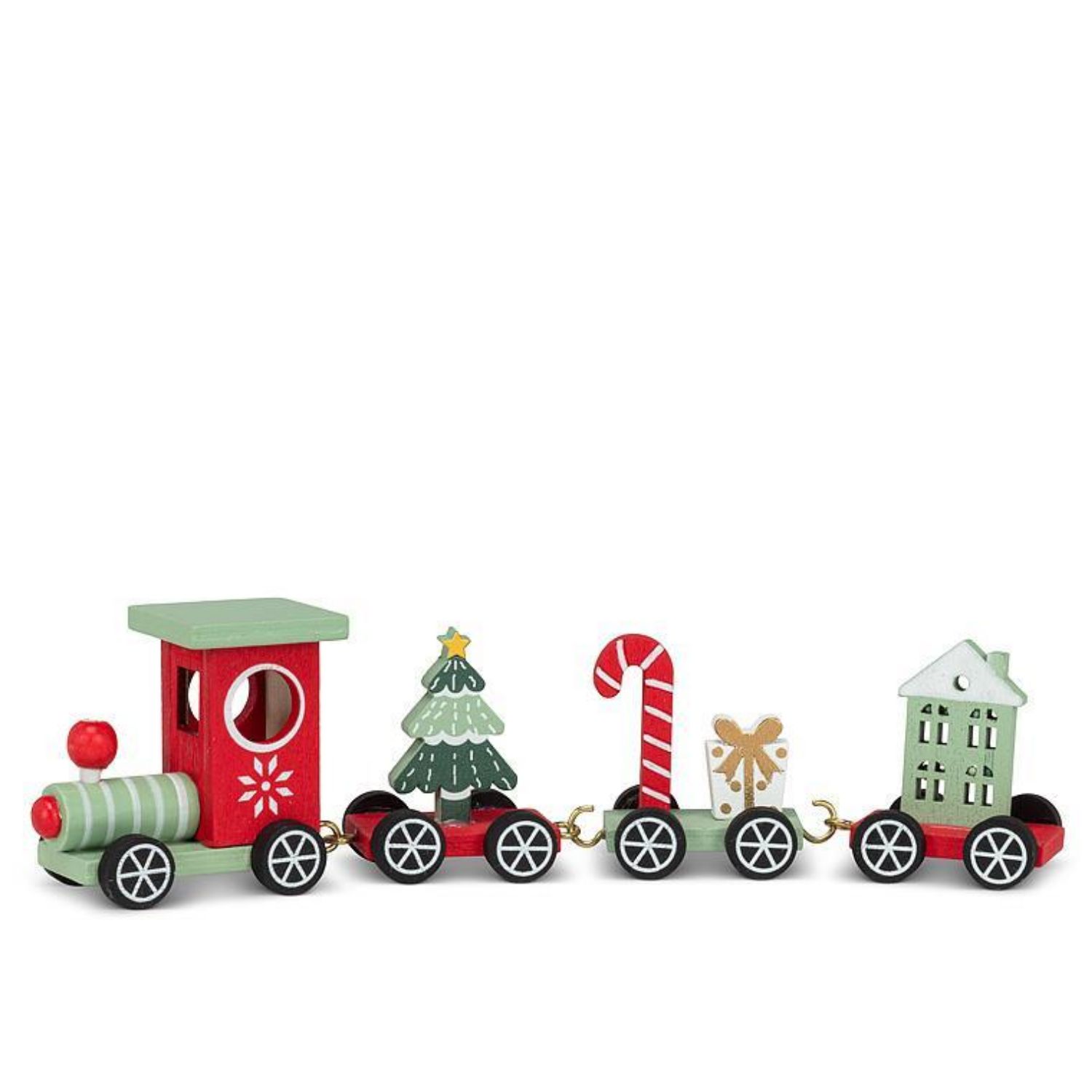 8&quot; Train Set Décor – Red/Green