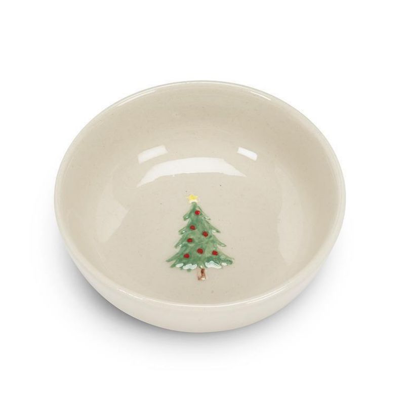 3&quot; Mini Bowl with Tree – White