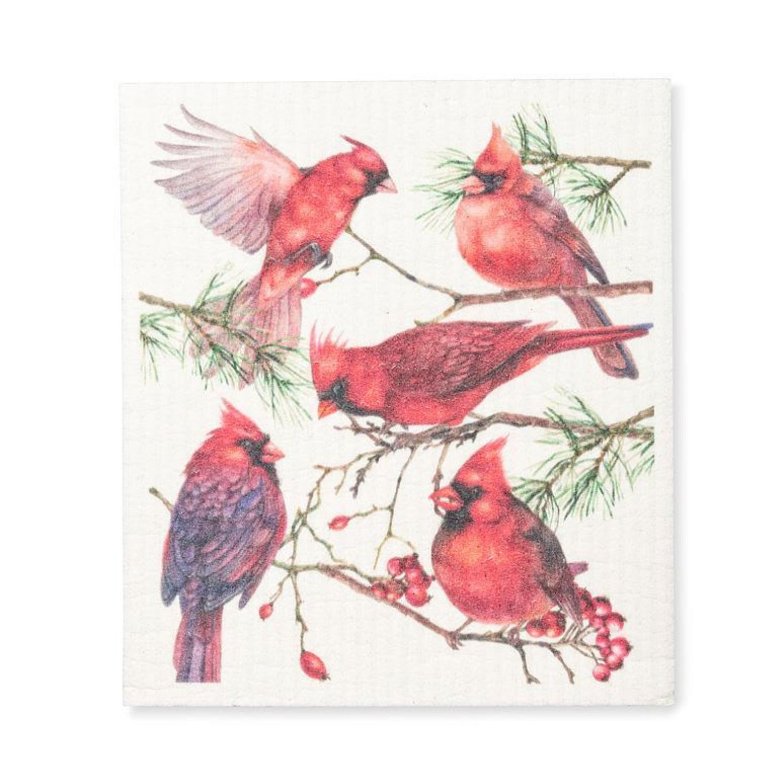 Swedish Dishcloth – Cardinals