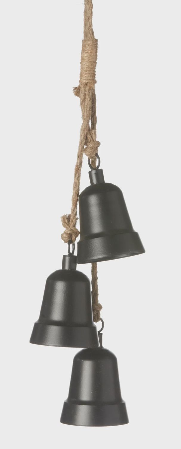 Triple Bell Cluster 20&quot; metal black