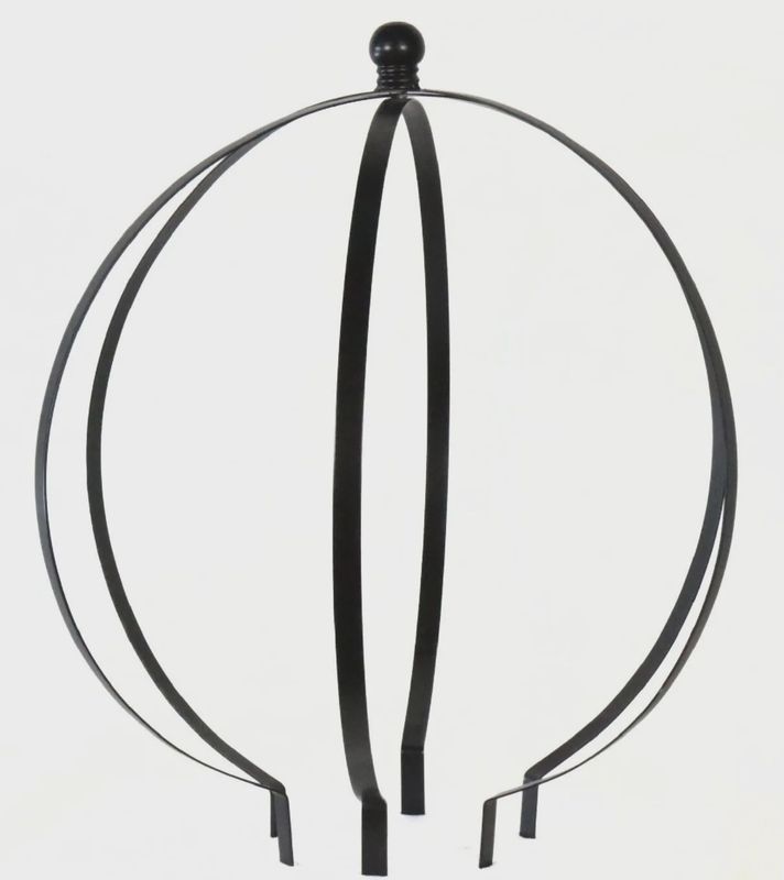 Round Metal Obelisk 20&quot; – Black