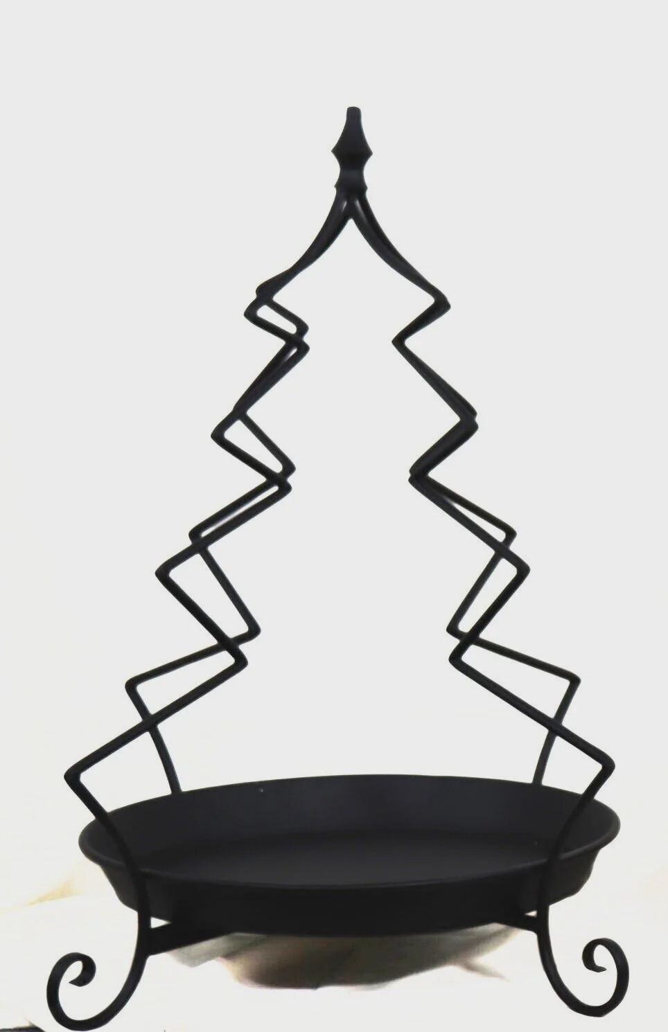 Christmas Tree Outline Planter with feet 30&quot; black
